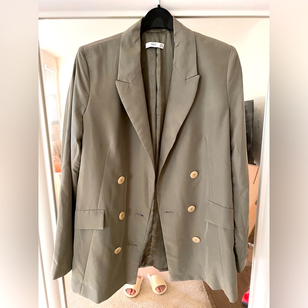 Mango matcha green blazer XS
